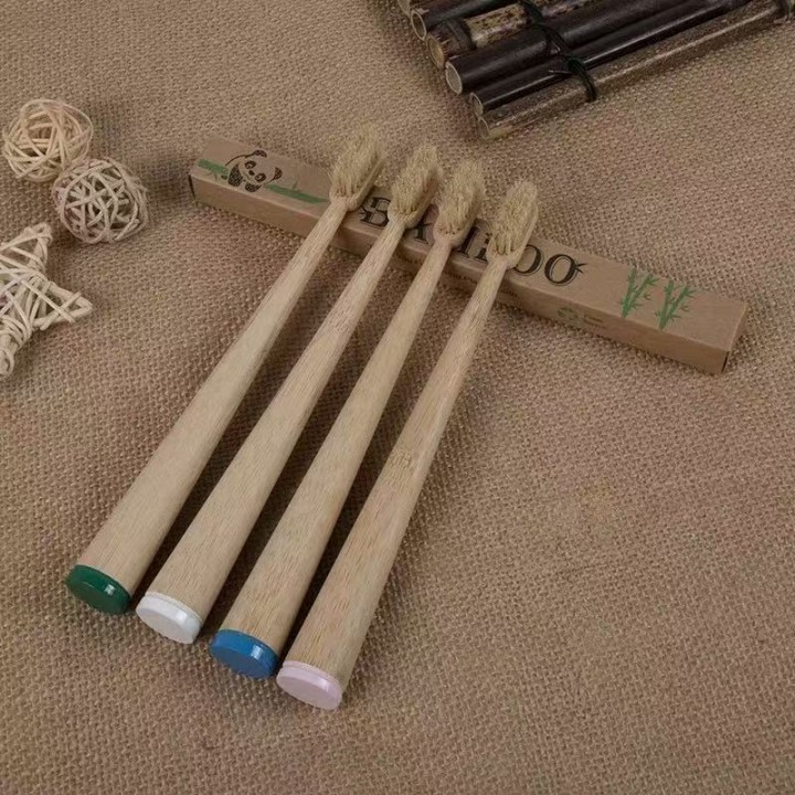 Bamboo Toothbrush Cone Shape
